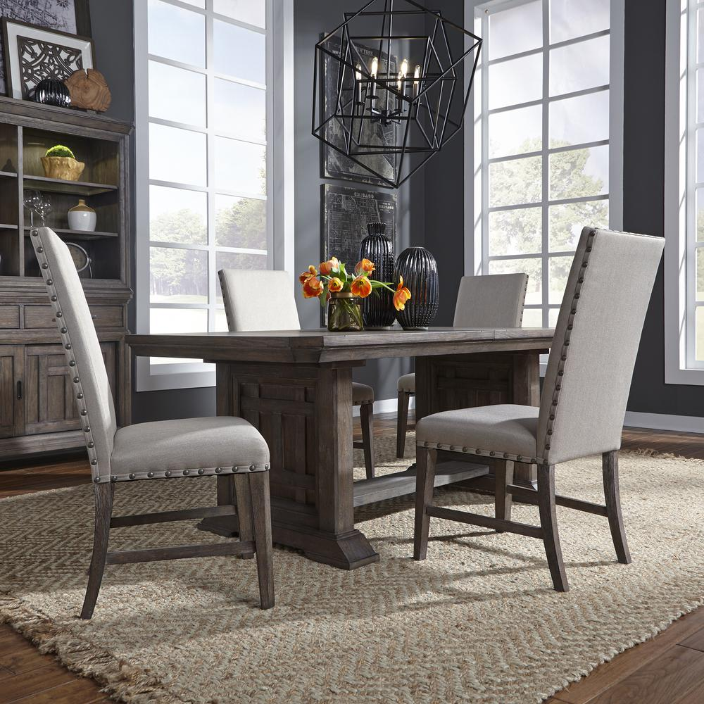 Kinsley 5 Piece Trestle Table Set