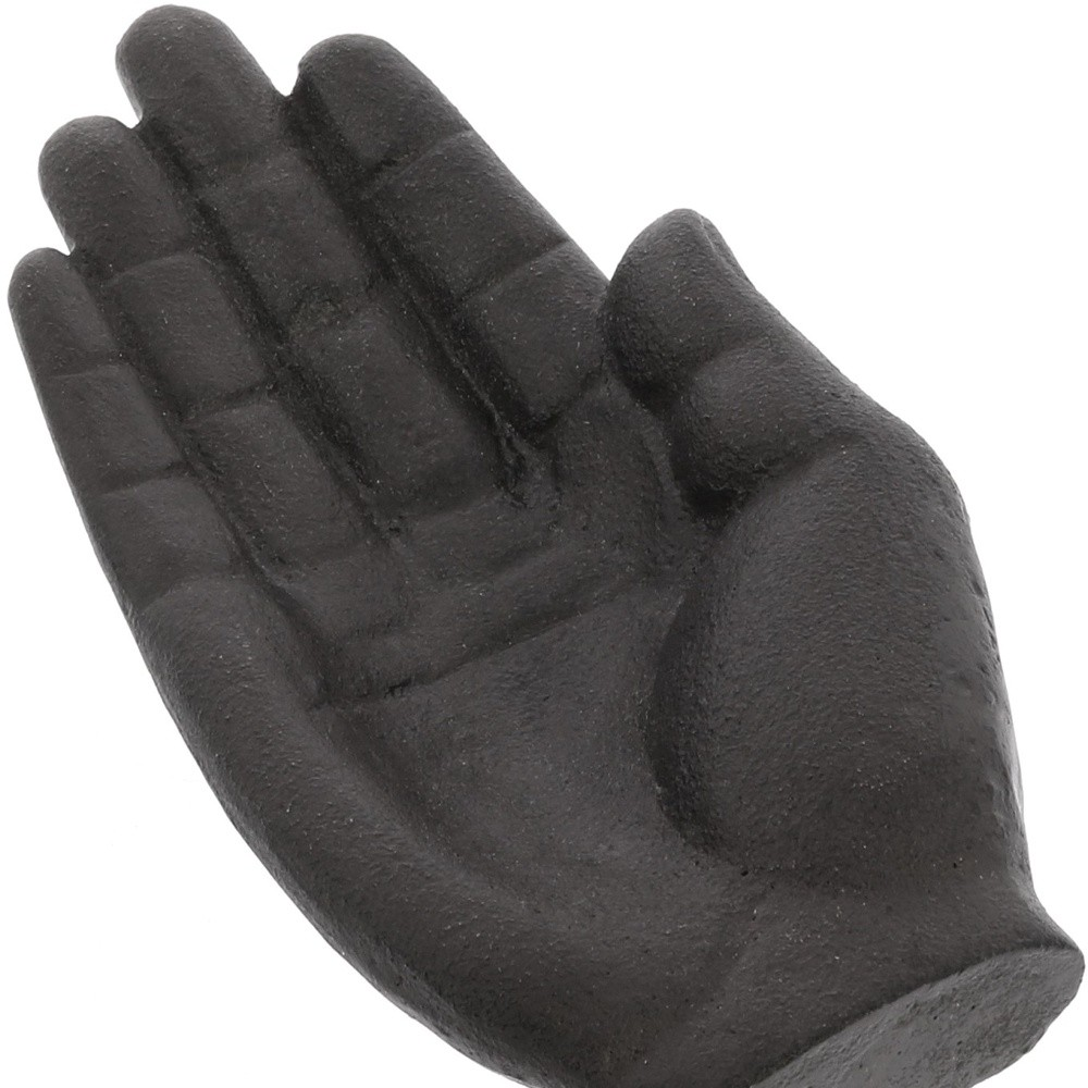 Sienn Black Cast Iron Hand Shaped Sculpture