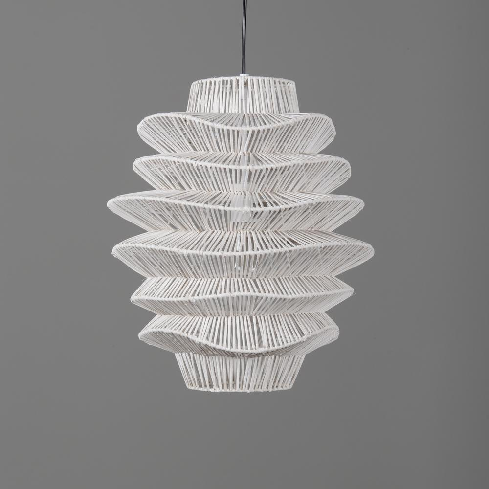 Barlow 1-Light Rattan Woven Pendant By Kosas Home