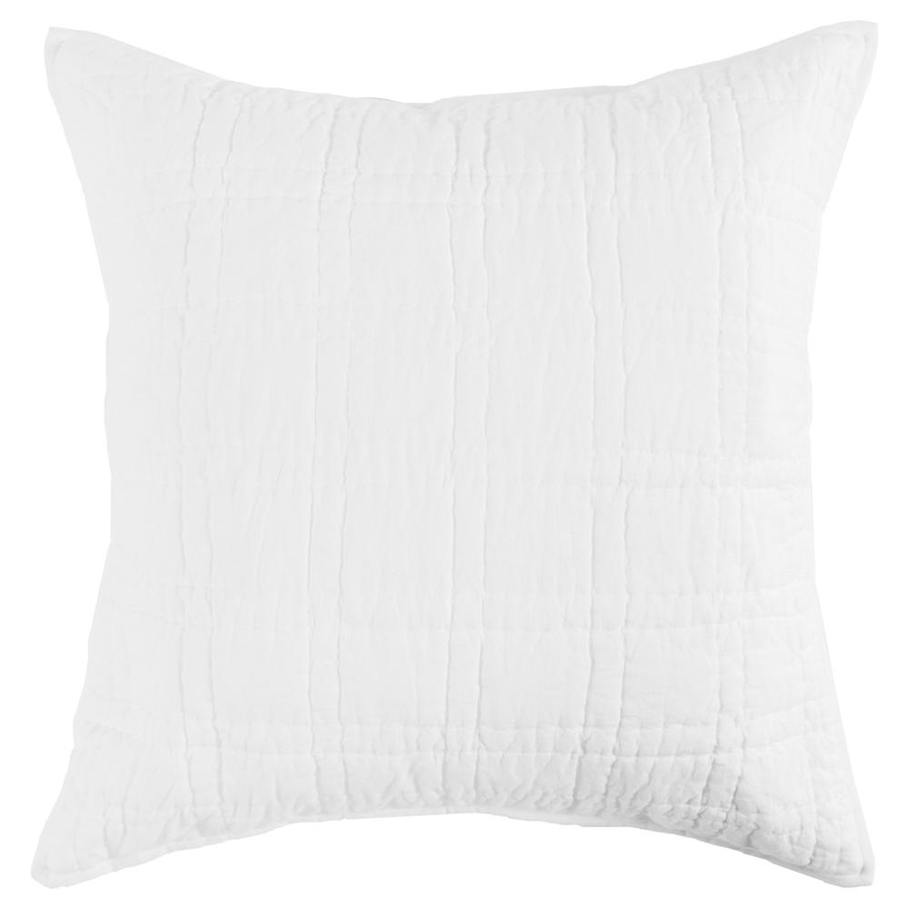 Hailee 100% Cotton White Euro Sham with Silvadur Tech by Kosas Home