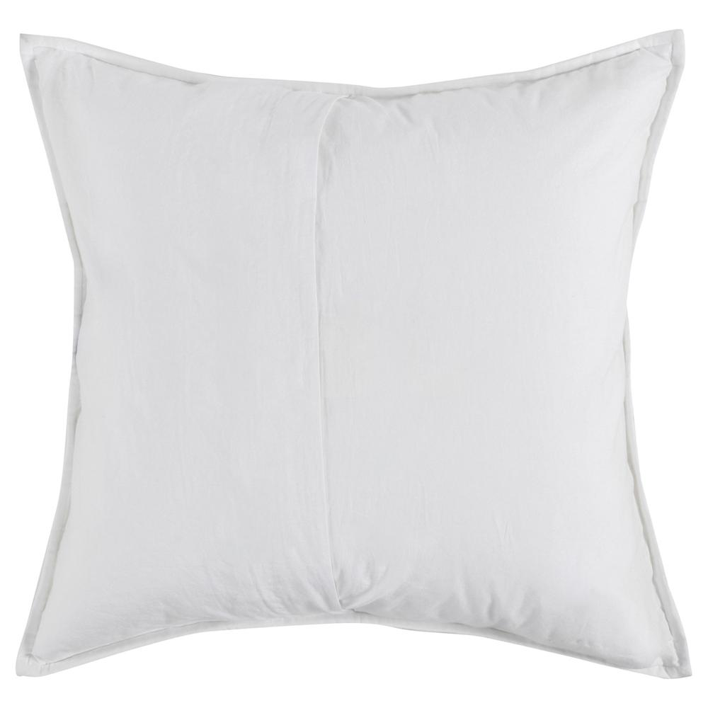 Hailee 100% Cotton White Euro Sham with Silvadur Tech by Kosas Home