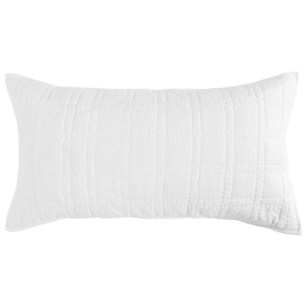 Hailee 100% Cotton White King Sham with Silvadur Tech by Kosas Home