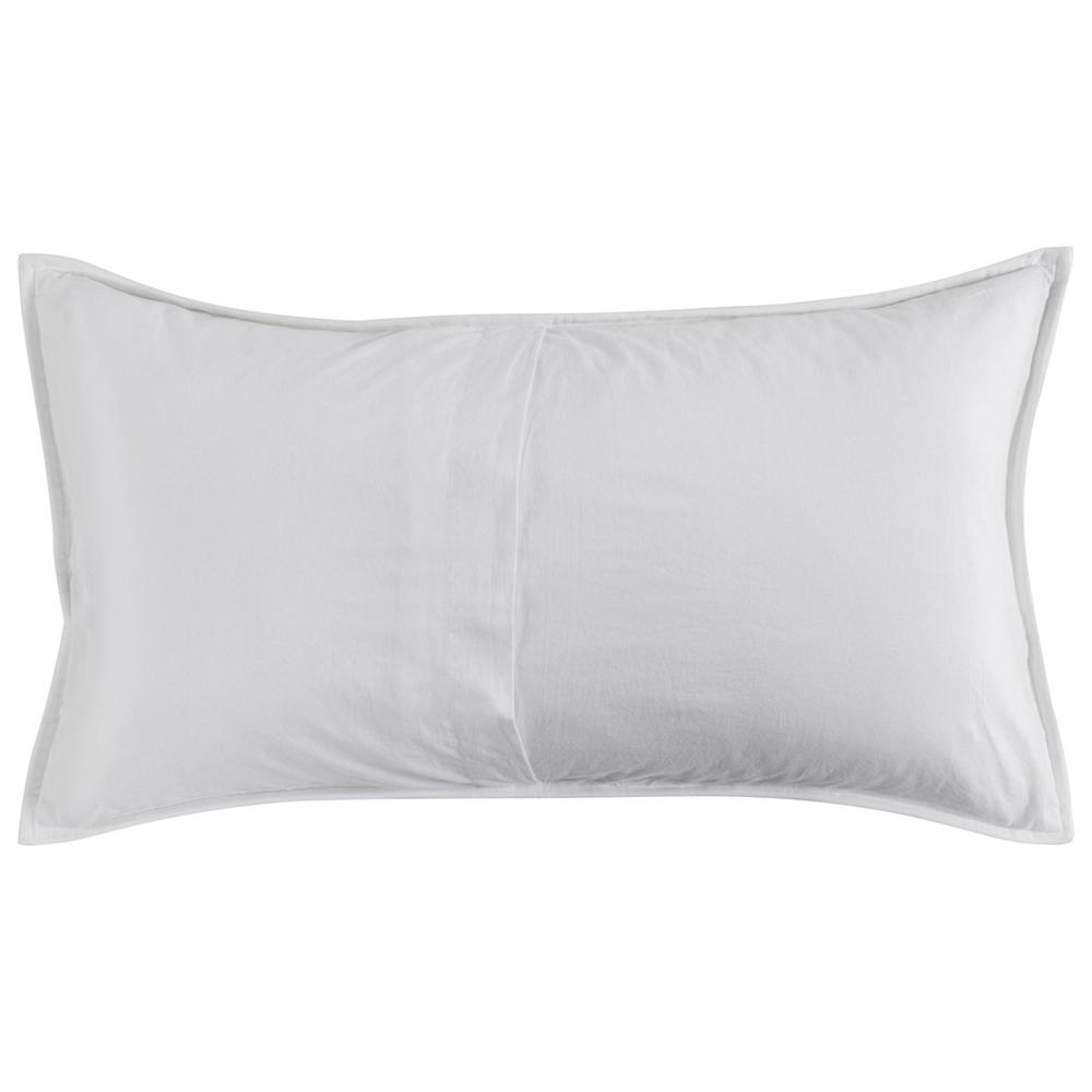 Hailee 100% Cotton White King Sham with Silvadur Tech by Kosas Home