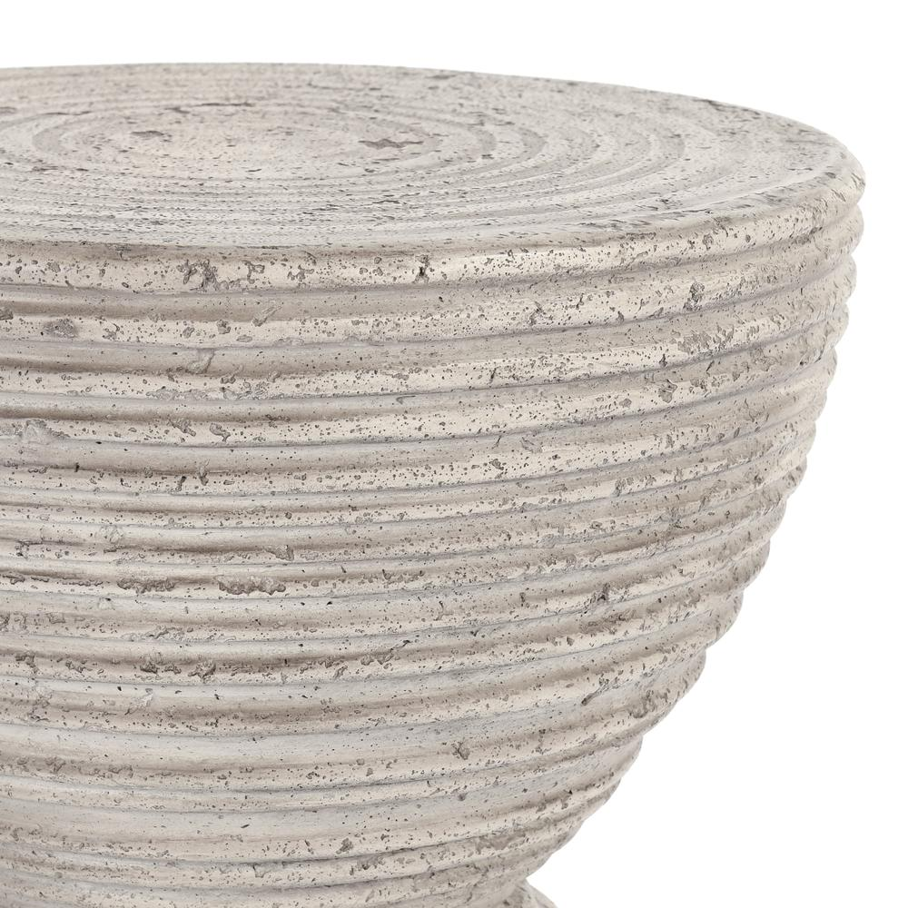 Corey Hourglass Concrete Outdoor Accent Table
