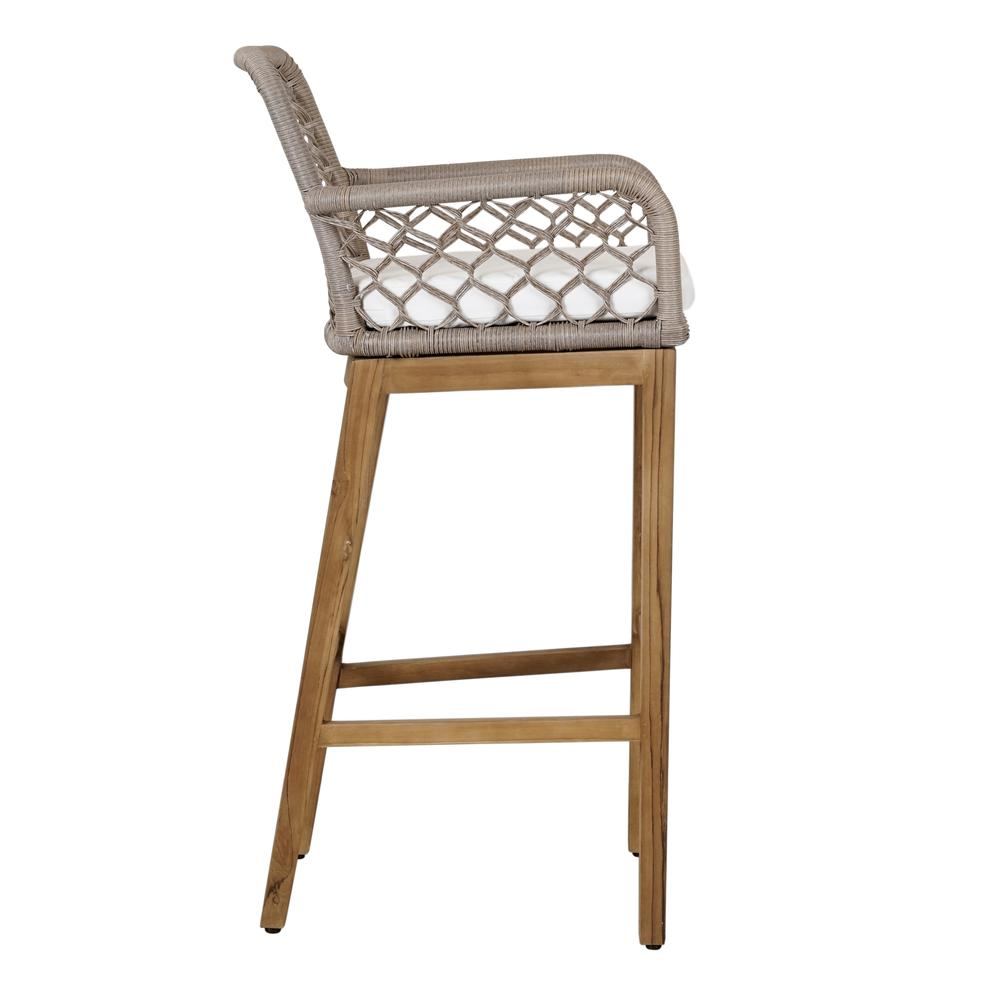 Paulo Outdoor Bar Stool Gray