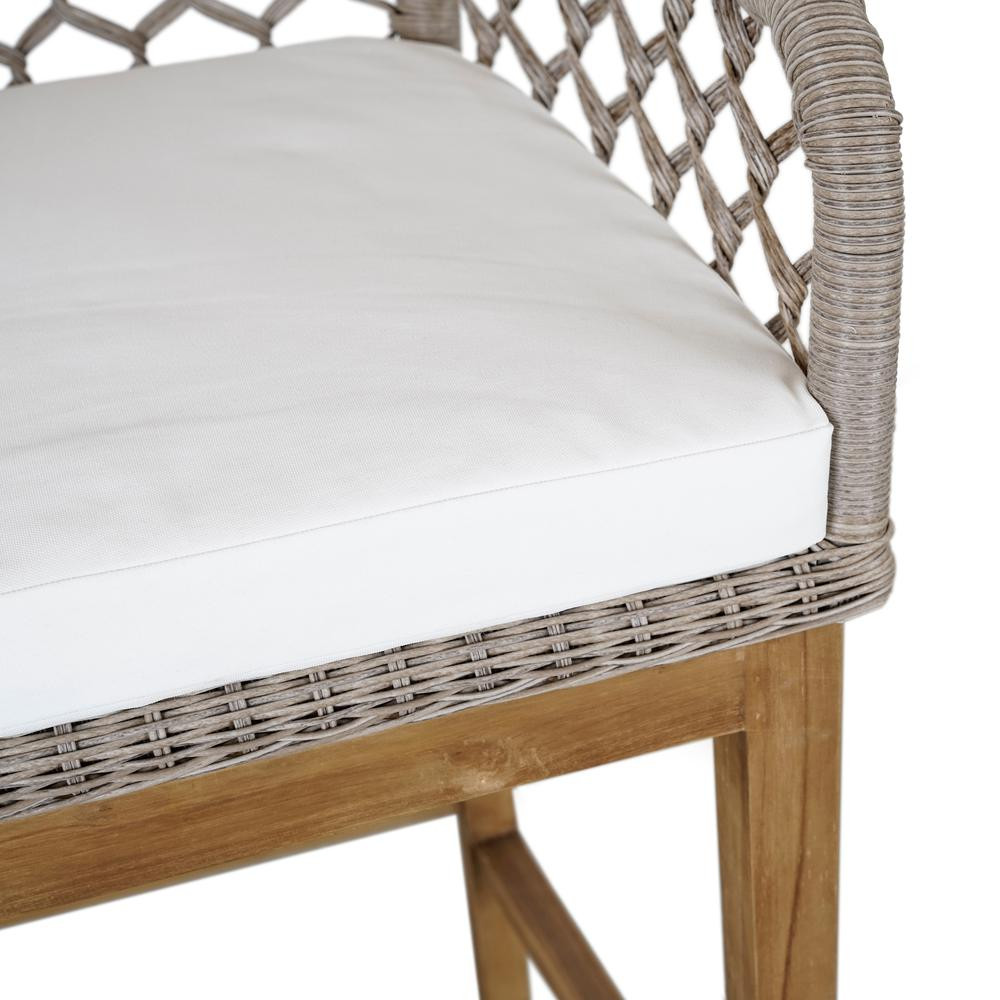 Paulo Outdoor Bar Stool Gray