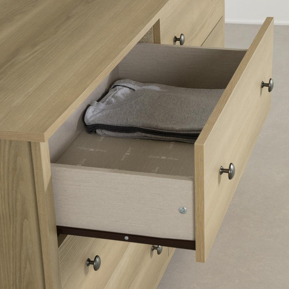 Vito 6-Drawer Double Dresser, Natural Ash
