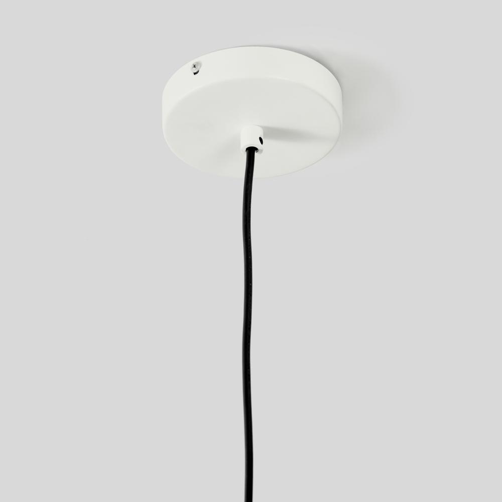 Quaid 1-Light Woven White Pendant By Kosas Home