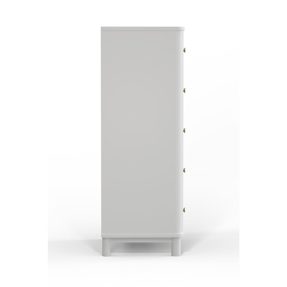Stapleton 5 Drawer Chest, White
