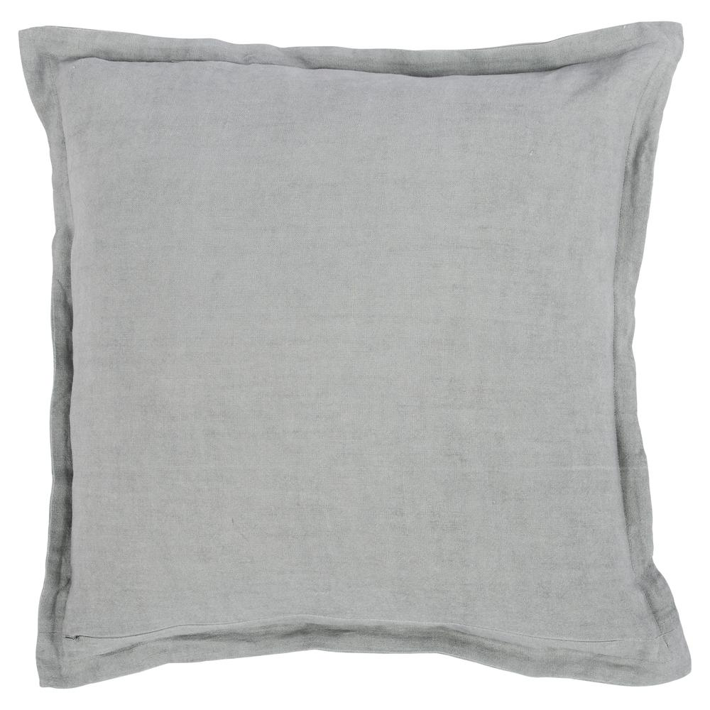 Amy 100% Linen 22" Square Throw Pillow in Gray by Kosas Home