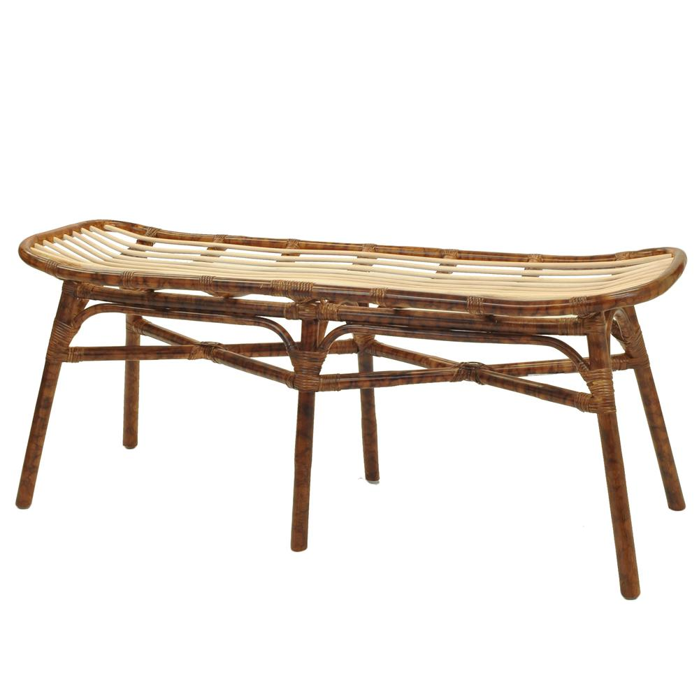 Beyla Rattan Bench