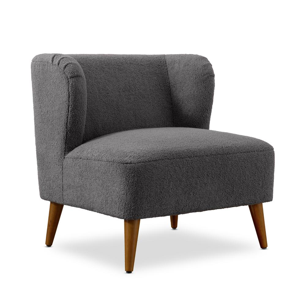 Vesper Boucle Accent Chair - Grey