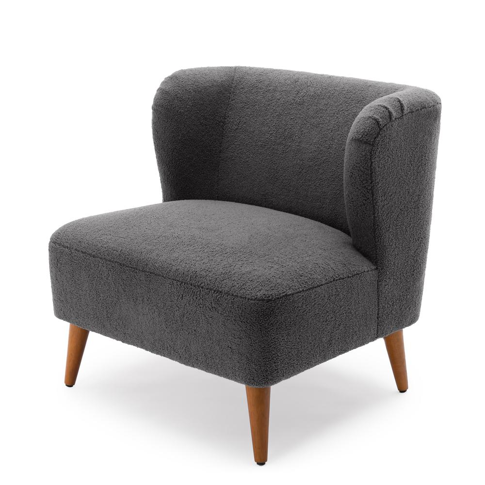 Vesper Boucle Accent Chair - Grey