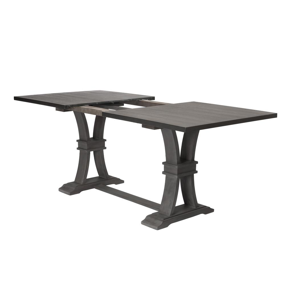 Classic Extendable Counter Height Dining Table with 18" Leaf