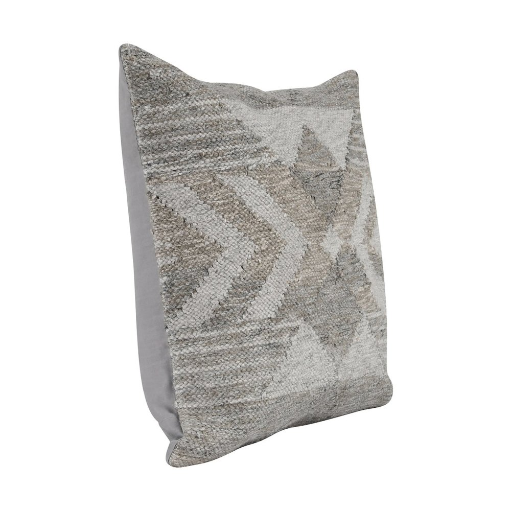 Nixie 22" Outdoor Throw Pillow in Gray by Kosas Home