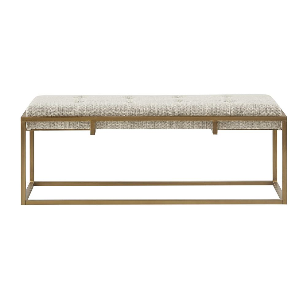 Greenwich Accent Bench, Brown/Antique Bronze