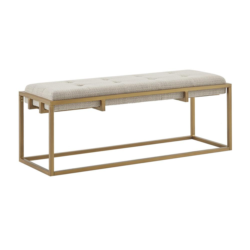 Greenwich Accent Bench, Brown/Antique Bronze