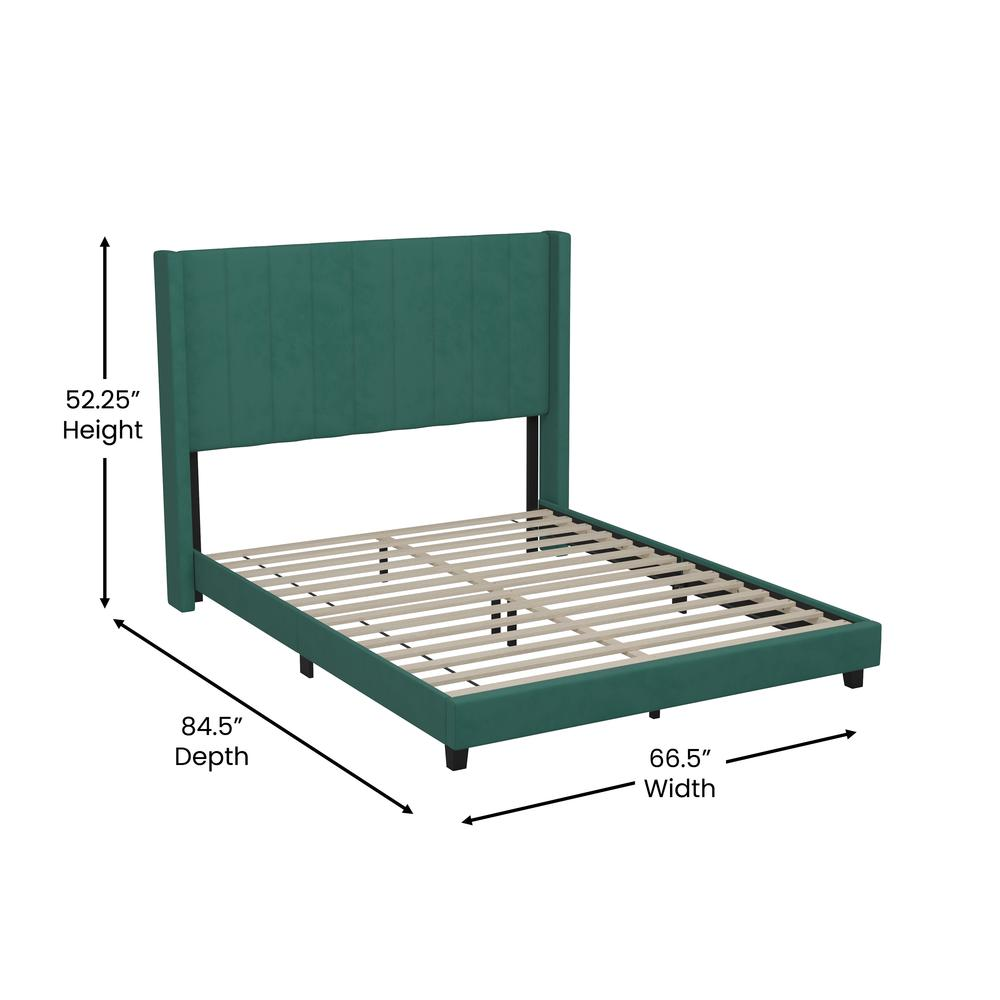 Bianca Queen Upholstered Platform Bed