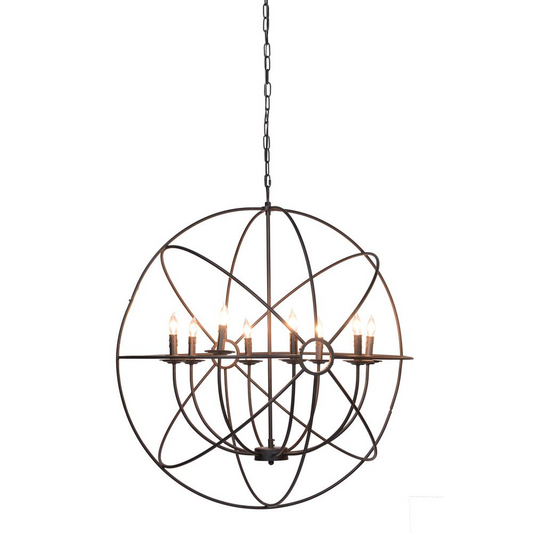 Voltaire 8-Light Globe Chandelier By Kosas Home