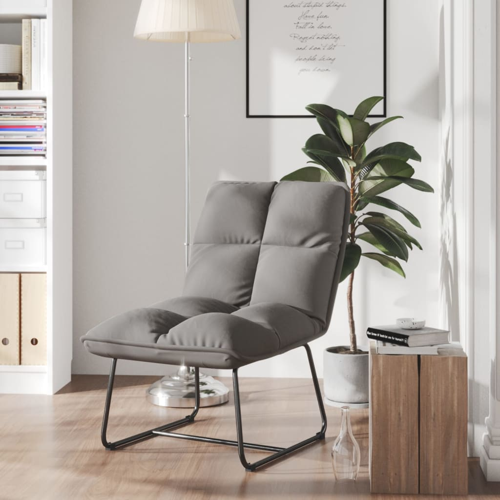 Levi Chair with Metal Frame Light Gray