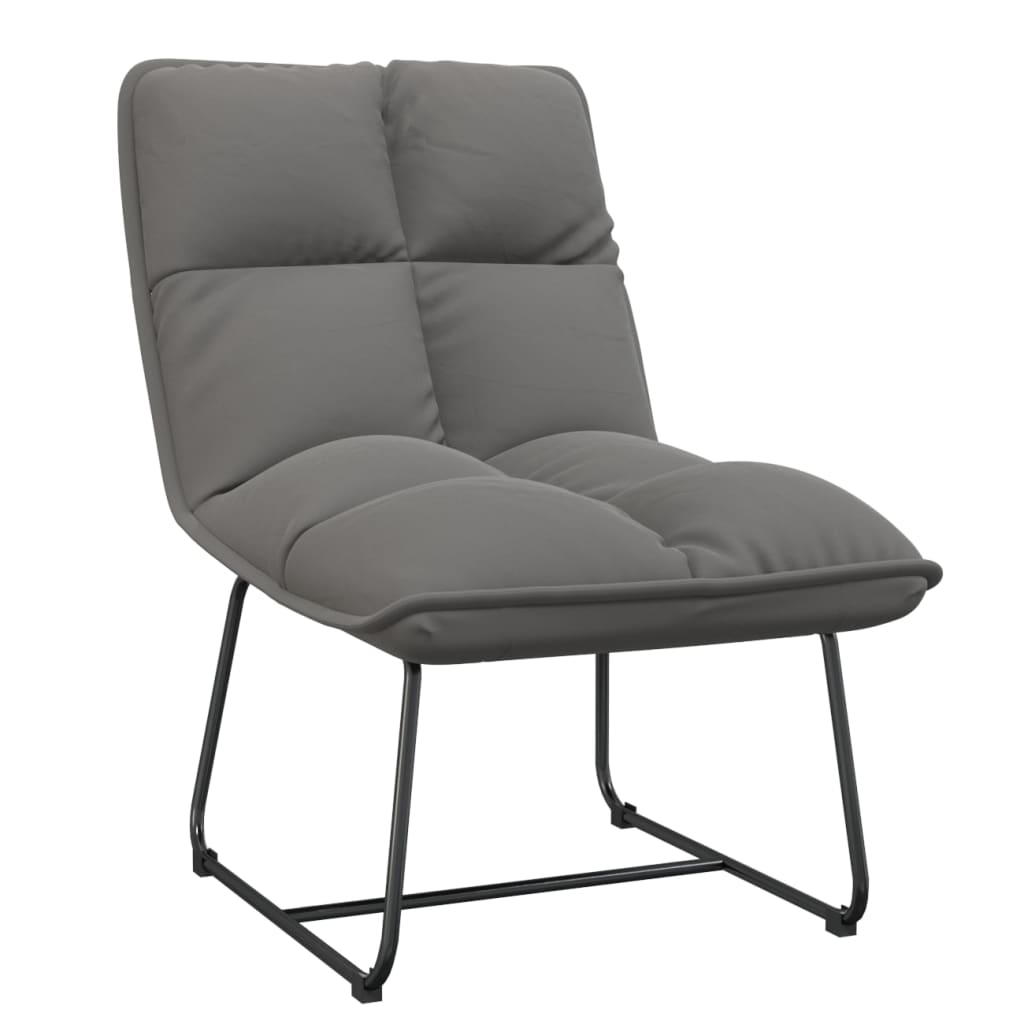 Levi Chair with Metal Frame Light Gray