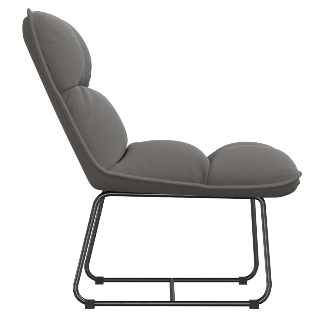 Levi Chair with Metal Frame Light Gray