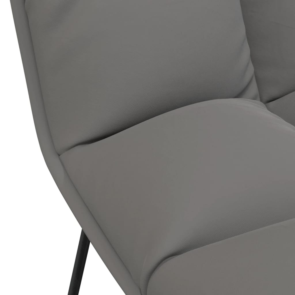 Levi Chair with Metal Frame Light Gray