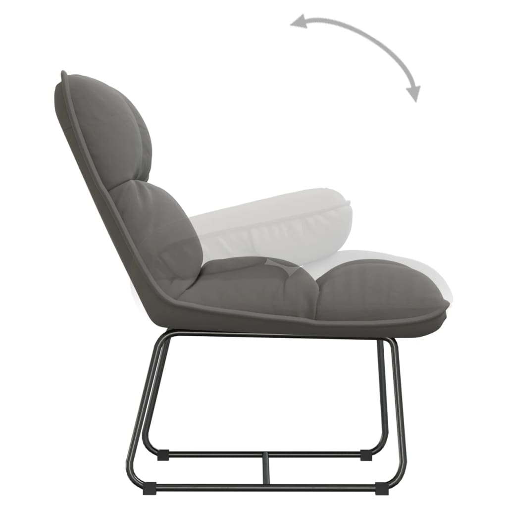 Levi Chair with Metal Frame Light Gray