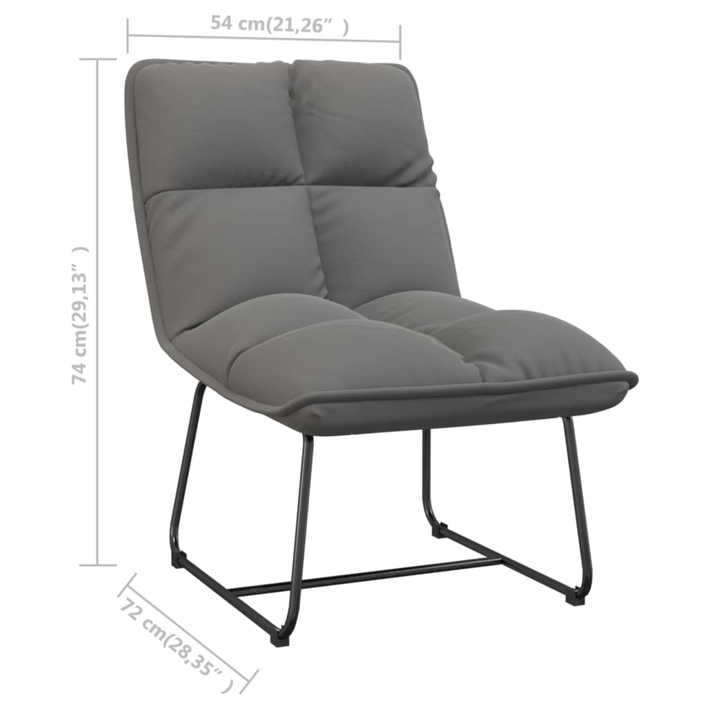 Levi Chair with Metal Frame Light Gray