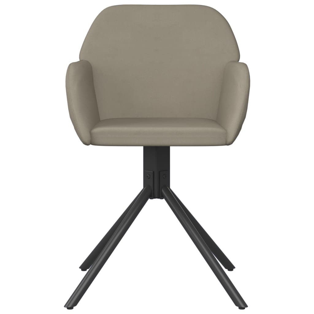 Everly Swivel Dining Chairs 2 pcs Light Gray