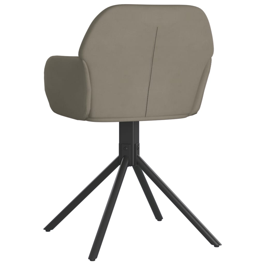 Everly Swivel Dining Chairs 2 pcs Light Gray