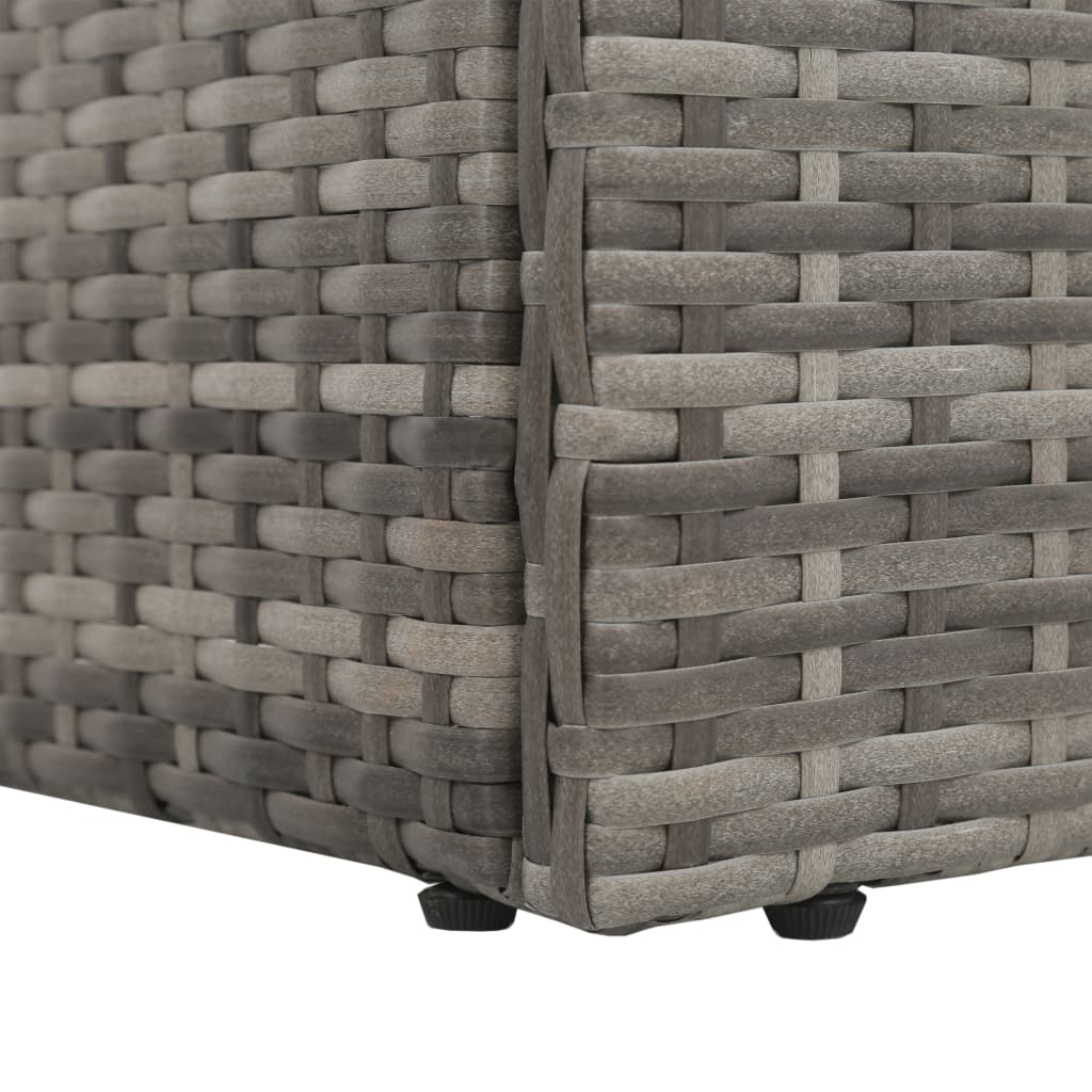 Amias Patio Bed Gray Poly Rattan