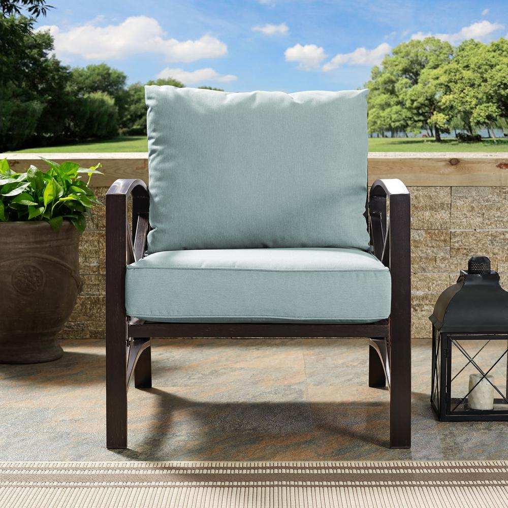 Kaplan Outdoor Metal Armchair Mist/Oil Rubbed Bronze