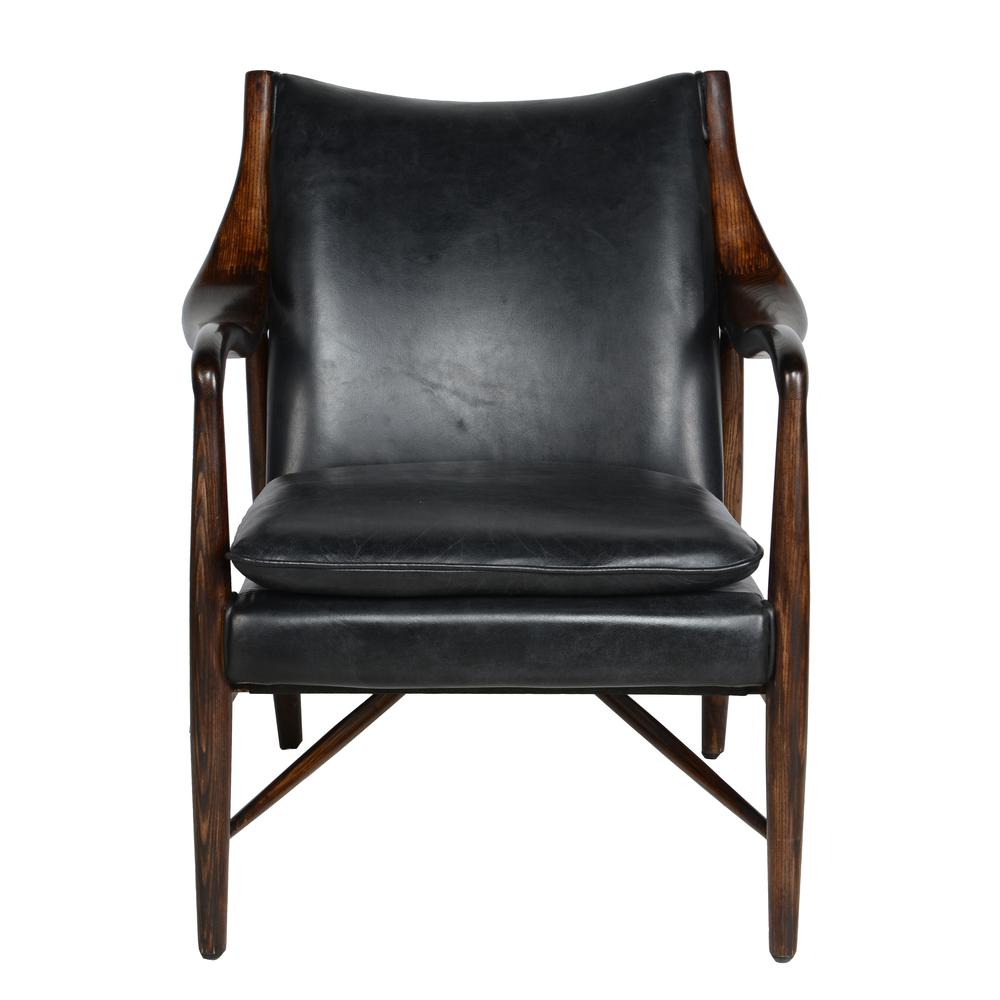 Kareem Club Chair Black by Kosas Home