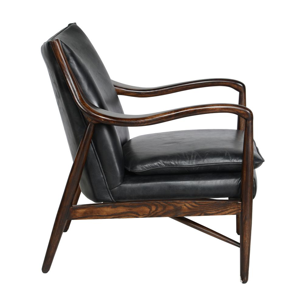 Kareem Club Chair Black by Kosas Home