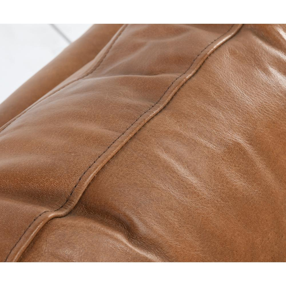 Arnold Leather Club Chair Tan by Kosas Home