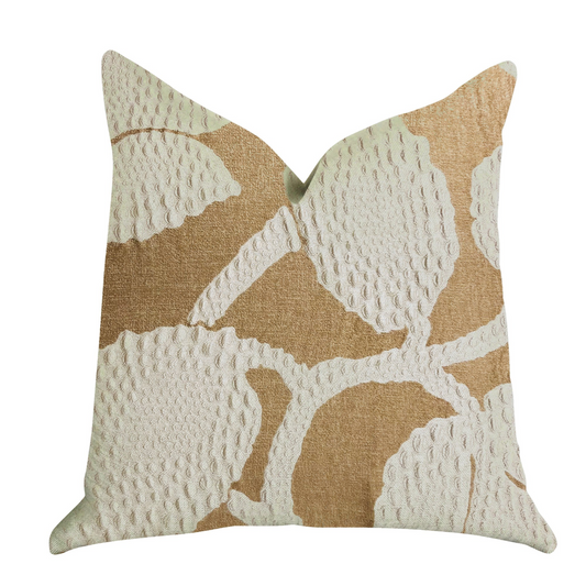 Golden Arabella Vine in Bronze Tones Luxury Throw Pillow