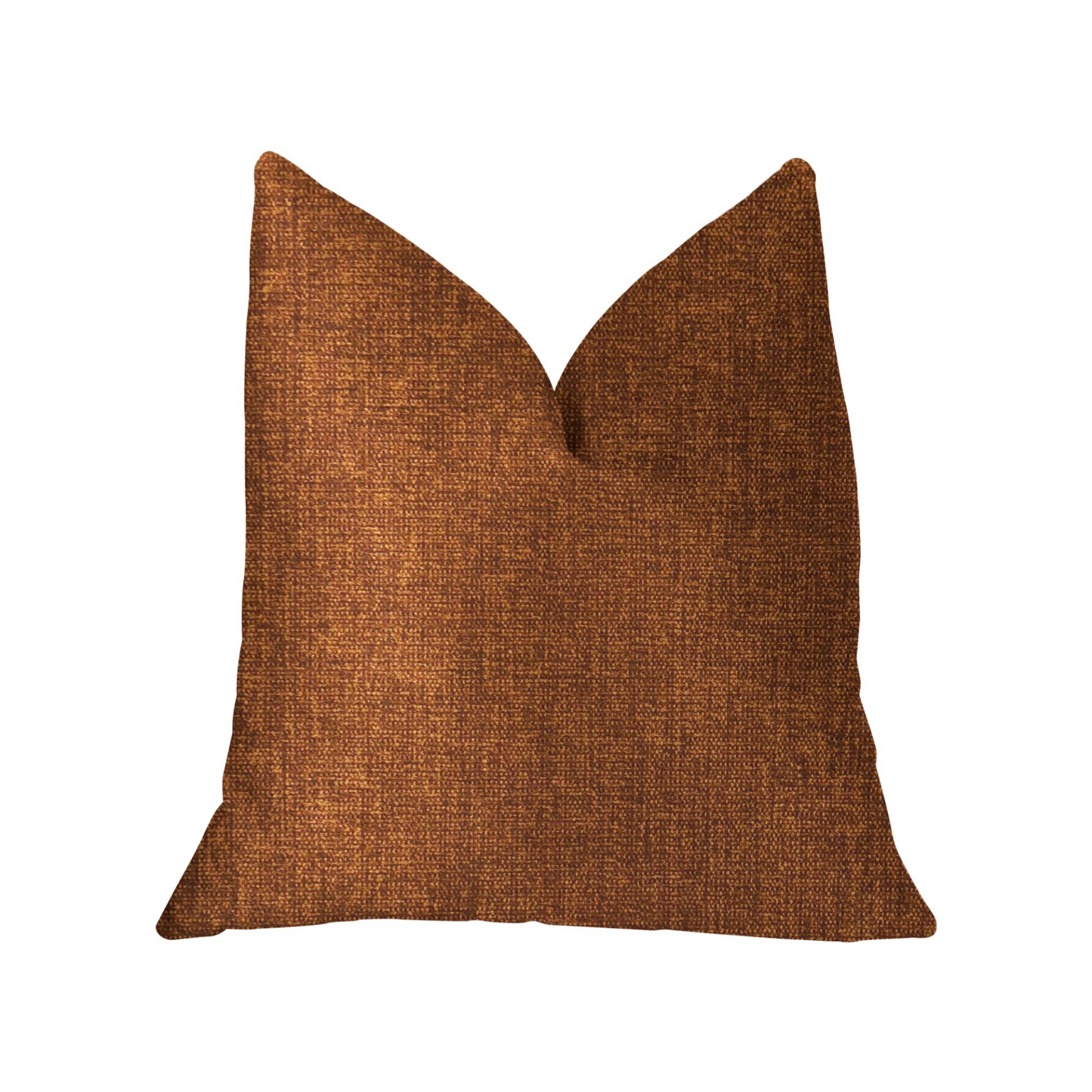 Burnt Cedar Orange Luxury Throw Pillow