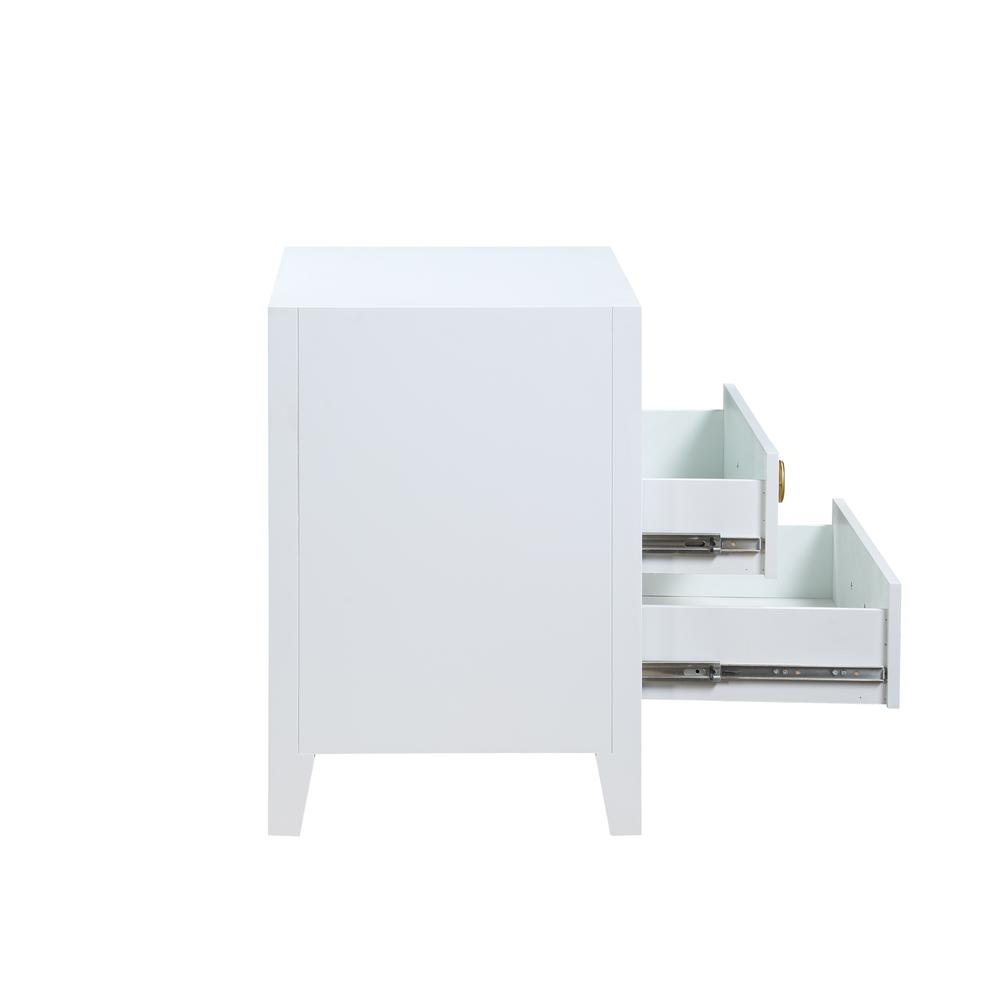 Bradbury White Modern Wood Nightstand