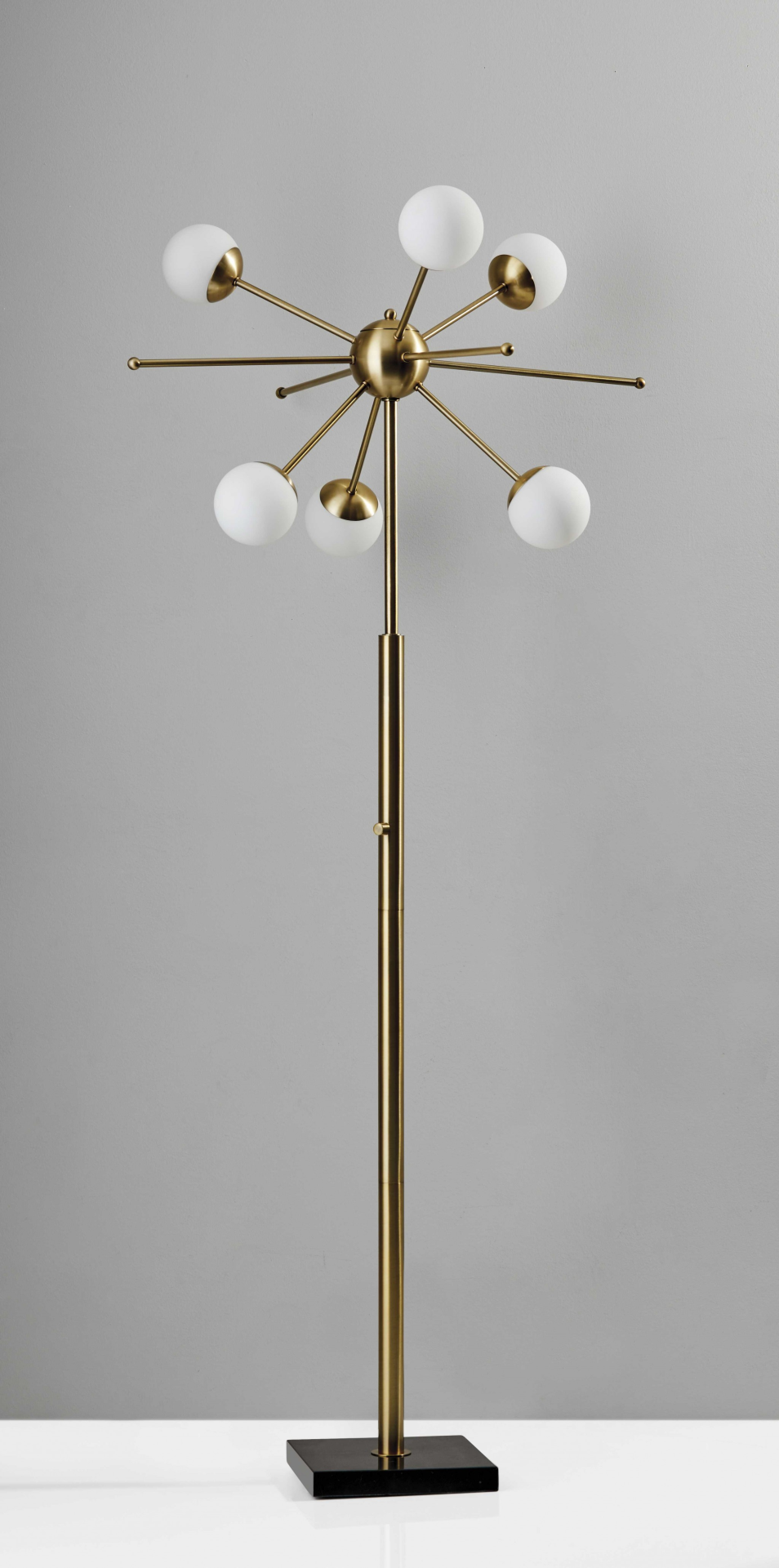 Raquel Brass Six Light Floor Lamp