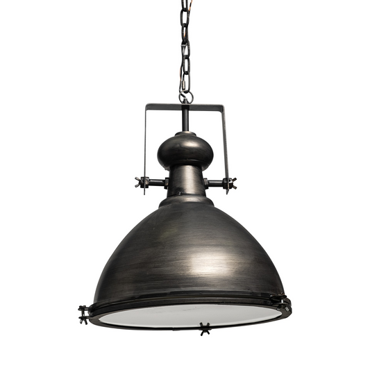 Sanzi Industrial Gray Metal Hanging Pendant Light