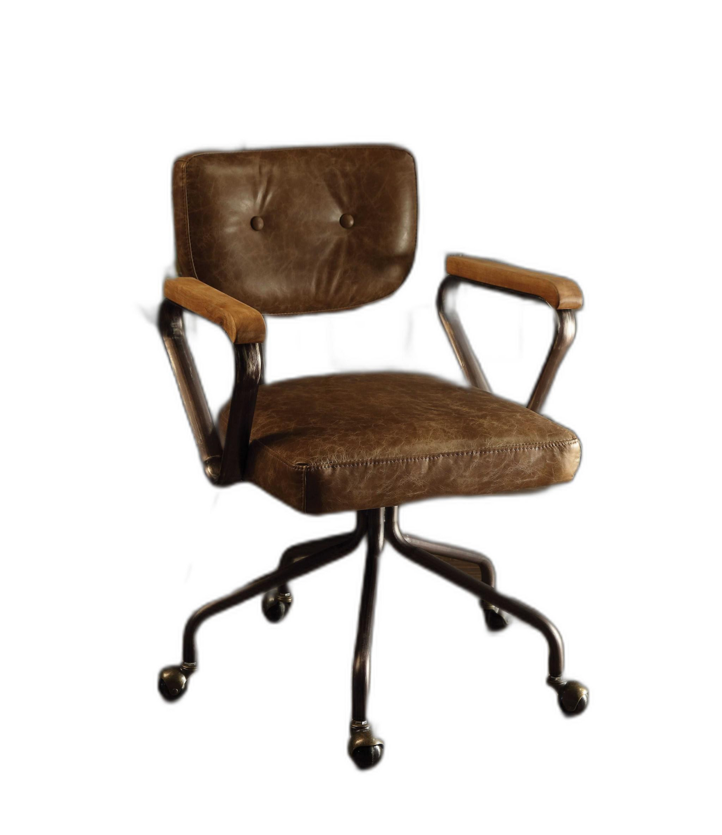 Brenton Vintage Whiskey Leather Office Chair