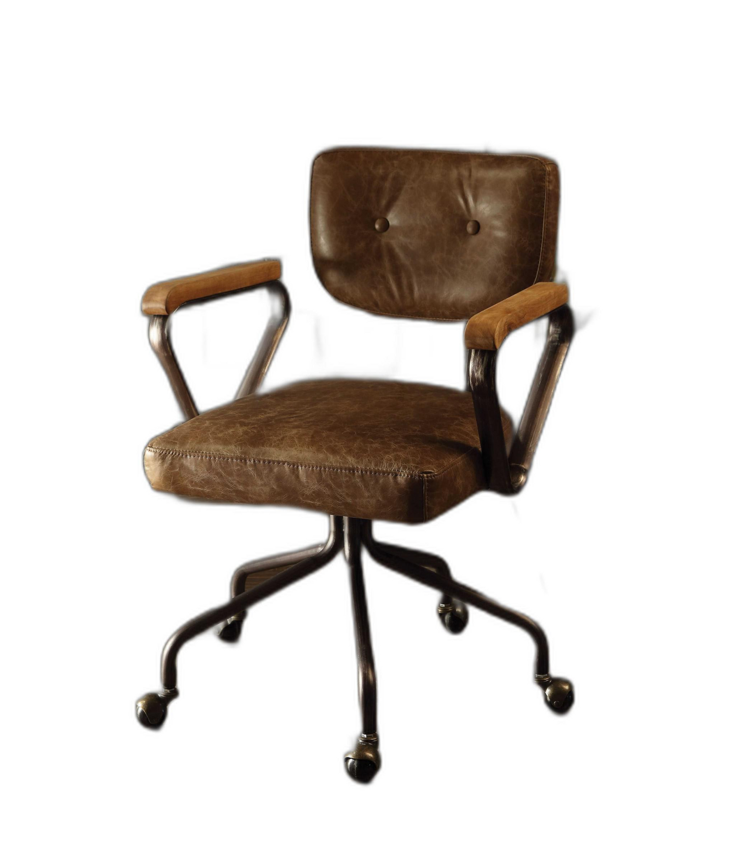 Brenton Vintage Whiskey Leather Office Chair