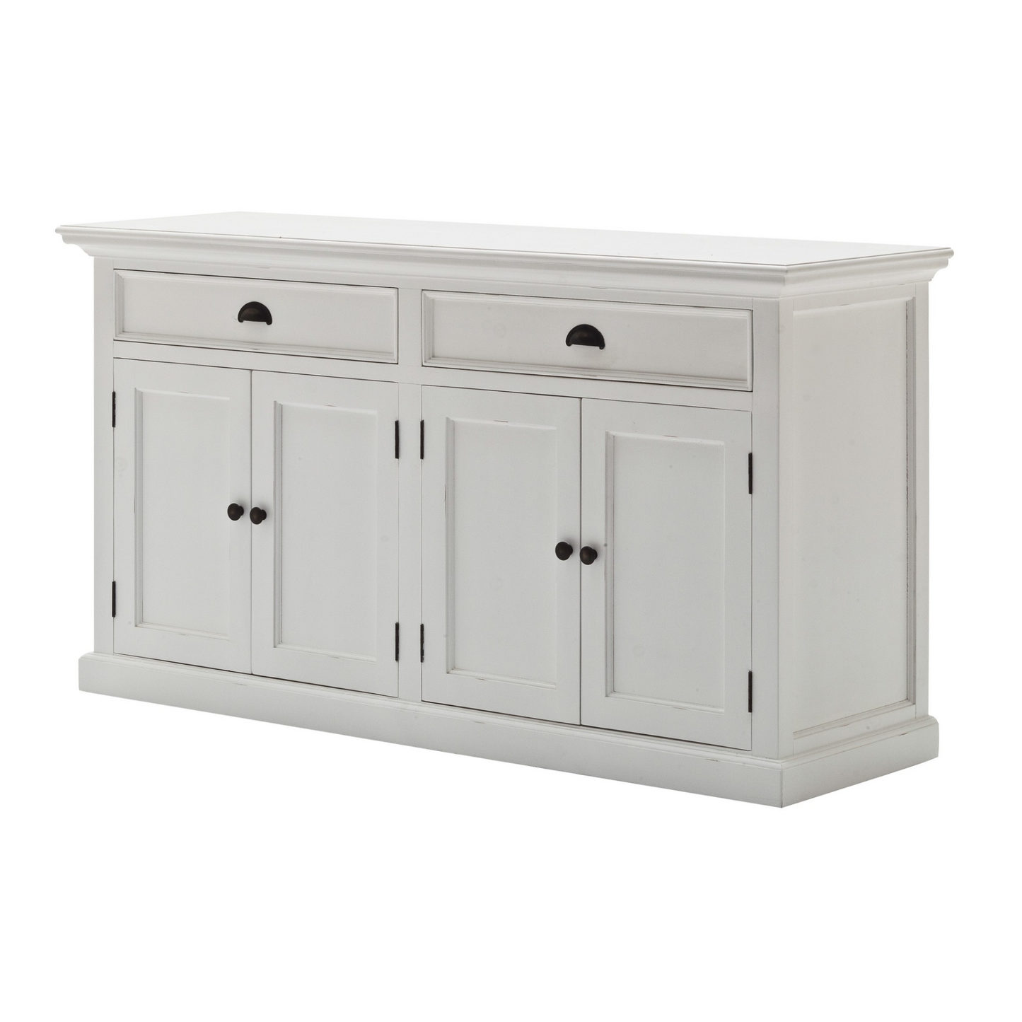 Keira Classic White Hutch Bookcase Unit