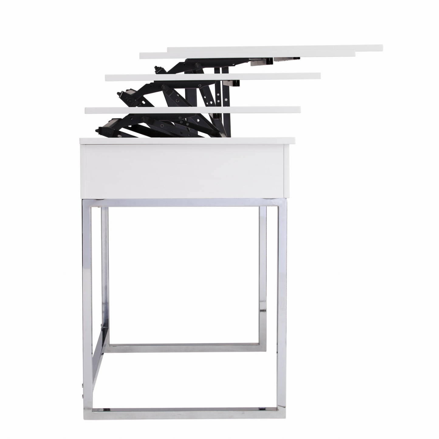 Leon White Adjustable Height Desk