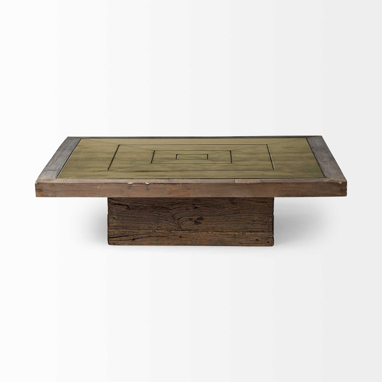 Harry Brown Square Distressed Coffee Table