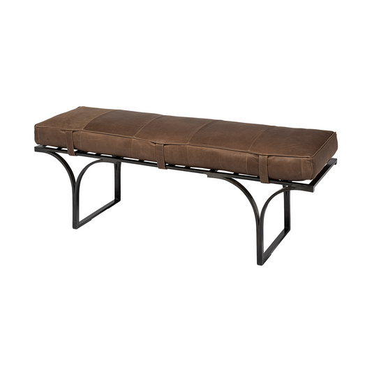 Guy Genuine Leather Bench