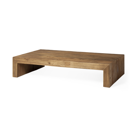 James Natural Solid Wood Rectangular Coffee Table