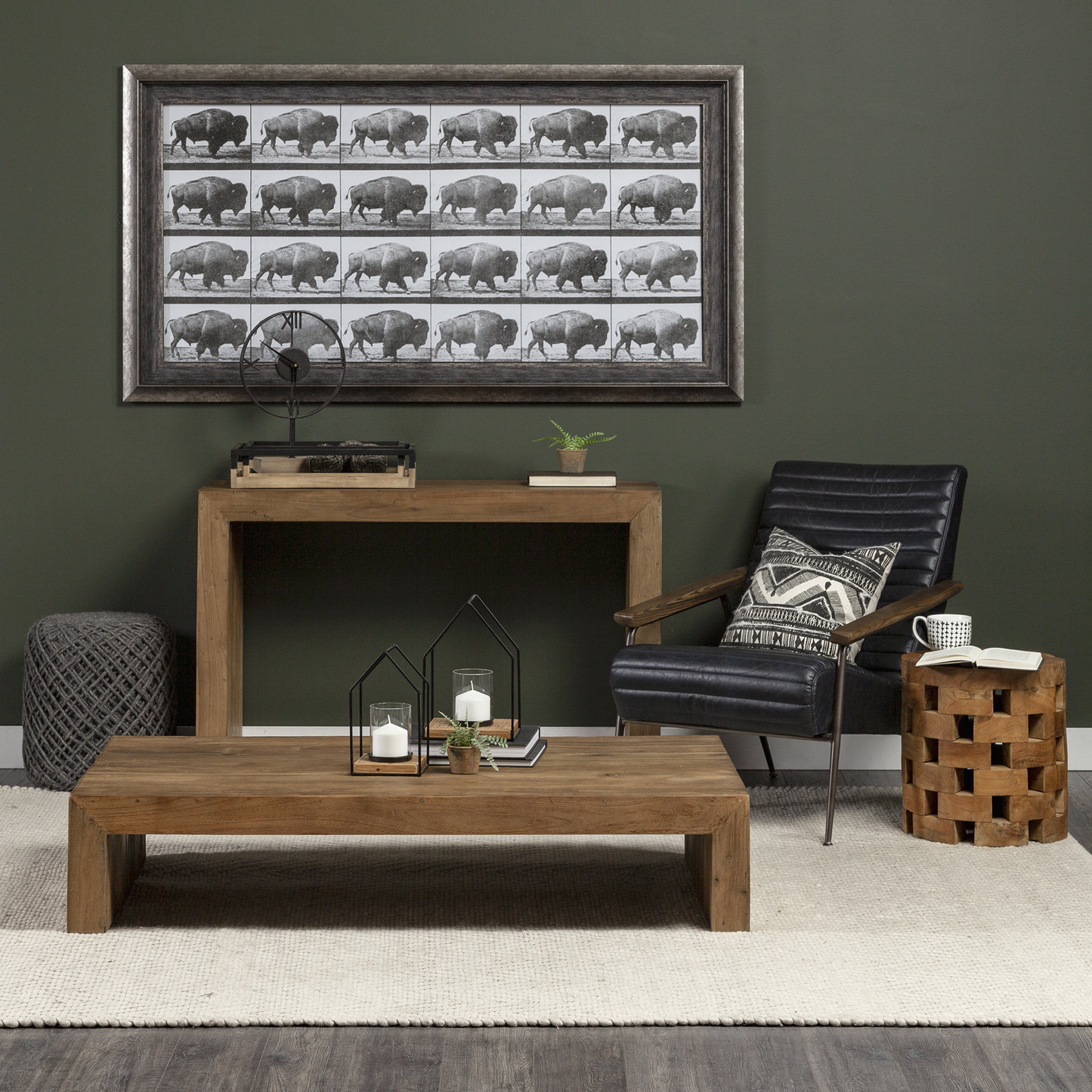 James Natural Solid Wood Rectangular Coffee Table