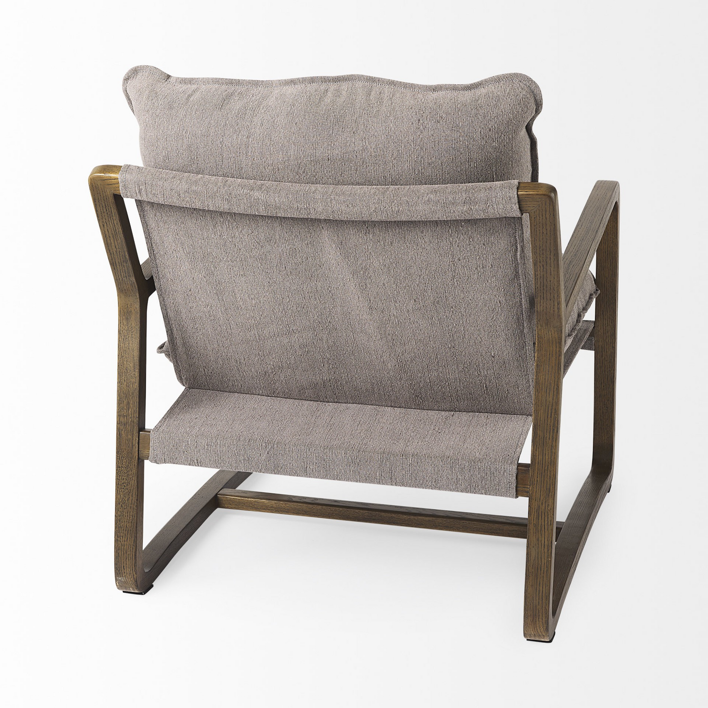 "Modern Rustic Cozy Brown And Gray Accent Chair"